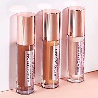 Makeup Revolution Conceal & Define Concealer, Full Coverage Makeup Concealer, Matte Finish & Long Wear, For Medium or Tan Skin Tones, Vegan, C10, 4ml