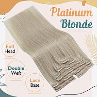 Sunny Clip In Hair Extensions Real Human Hair Blonde Clip On Hair Extensions Platinum Blonde Hair Extensions Clip In Human Hair