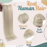 Sunny Clip In Hair Extensions Real Human Hair Blonde Clip On Hair Extensions Platinum Blonde Hair Extensions Clip In Human Hair