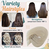 Sunny Clip In Hair Extensions Real Human Hair Blonde Clip On Hair Extensions Platinum Blonde Hair Extensions Clip In Human Hair