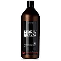 Redken Brews 3-In-1 Shampoo For Men, Shampoo, Conditioner And Body Wash, 33.8 Ounce