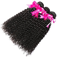 Hermosa 10A Curly Human Hair 3 Bundles 12 14 16 Inch 100 Unprocessed Brazilian Curly Hair Bundles Soft Remy Hair