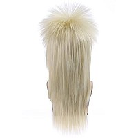 BERON 70s 80s Wig for Women and Men Halloween Costume Wig Rocking Punk Rocker Mullet Wig Blonde