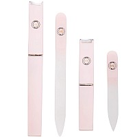 Malva Belle Best Crystal Glass Nail File For Women X2 Nail File Travel Case Nail File Set Heavy Duty Nail File For Natur