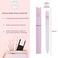 Malva Belle Best Crystal Glass Nail File For Women Nail File Travel Case Nail File Set Heavy Duty Nail File For Natural