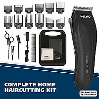 Wahl Clipper Lithium-Ion Cordless Haircutting Kit - Rechargeable Grooming and Trimming Kit with 12 Guide Combs for Heads, Beard, & All Body Grooming - Model 79608