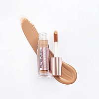 Makeup Revolution Conceal and Define Concealer, Full Coverage & Matte Finish, C12 for Medium/Tan Skin Tones, Vegan & Cruelty-Free, 0.7 Fl Oz