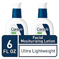 Cerave Facial Moisturizing Lotion Pm | 3 Ounce (Pack Of 2) | Ultra Lightweight, Night Face Moisturizer | Fragrance Free