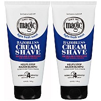 Softsheencarson Magic Razorless Shaving Cream For Men Hair Removal Cream Regular Strength For Normal Beards No Razor Needed