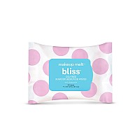 Bliss Makeup Melt Oilfree Makeup Remover Wipes Facial Cleansing Wipes Wchamomile Aloe Marshmallow Root For Hydrating Sk