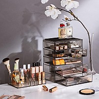 Sorbus Clear Cosmetic Makeup Organizer Make Up Jewelry Storage Case Display Spacious Design Holder For Dresser Bathr