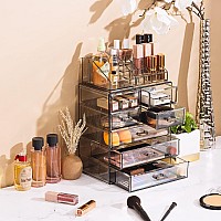 Sorbus Clear Cosmetic Makeup Organizer Make Up Jewelry Storage Case Display Spacious Design Holder For Dresser Bathr