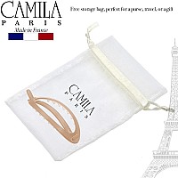 Camila Paris Cp2320 French Hair Barrette Clip Flexible Ponytail Holder No Metal Parts Strong Hold Grip Hair Clips For Women N