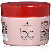 Schwarzkopf Bc Bonacure Peptide Repair Rescue Treatment, Clear, 6.7 Fl Oz