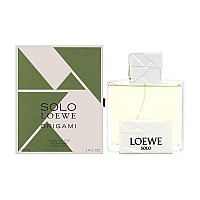 Loewe Solo Origami for Men Eau De Toilette Spray, 34 Ounce