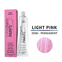 Colorcharm Paints Semipermanent Hair Dye For Temporary Hair Color Intermixable Shades Light Pink 2 Fl Oz