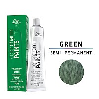 Colorcharm Paints Semipermanent Hair Dye For Temporary Hair Color Intermixable Shades Green 2 Fl Oz