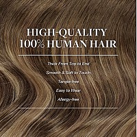 Goo Goo Clip In Hair Extensions Real Human Hair Remy Human Hair Extensions Clip Ins For Women Natural Human Hair 20Inch 120G