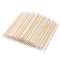 Btyms 300 Count Orange Wood Stick 45 Inch Cuticle Pusher Remover Orangewood Cuticle Sticks Nail Art Manicure Pedicure Sticks Or