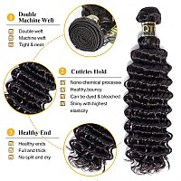 Qthair Brazilian Hair Deep Wave Bundles Human Hair For Black Women 14A 100 Unprocessed Virgin Hair Deep Curly Bundles Human Hai