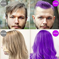 Temporary Purple Hair Color Wax 4.23oz, Instant Hairstyle Mud Cream, Hair Pomades for Party, Cosplay, Nightclub, Masquerade, Halloween.(Purple)