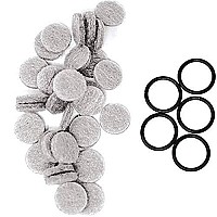 MINI Premium Extra-Thick 8mm Filters by Microderm GLO (30 pack) - Medical Grade Microdermabrasion Accessories with Patented Safe3D Technology, Safe for All Skin Types.