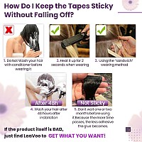 Laavoo Tape In Hair Extensions Human Hair 80G Tape In Extensions Human Hair 40Pcs Tape In Hair Extensions Human Hair Darkest Bro