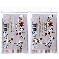 500 Count 4 Inch Pointed Cotton Swabs Precision Microblading Cotton Tipped Applicator Tattoo Permanent Supplies