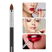 Lip Brush Professional Make Up Brush Travel Lipstick Gloss Wands Applicator Cosmetic Tool Kits Cruelty Free Nylon Hair Vegan Mak