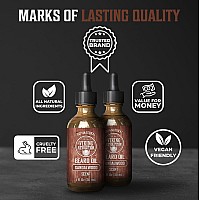 Viking Revolution Sandalwood Beard Oil For Men Natural Mens Beard Oil With Argan Oil And Jojoba Oil Beard Softener Strength