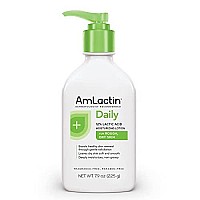 AmLactin Daily Moisturizing Body Lotion, Moisturizing Lotion for Dry Skin to Help Soften and Smooth - 7.9 Oz Pump Bottle (packaging may vary)