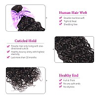 Brazilian Hair Water Wave 3 Bundles With Frontal 13X4 Free Part Lace Frontal 100 Virgin Human Hair Bundles Brazilian Hair Exten