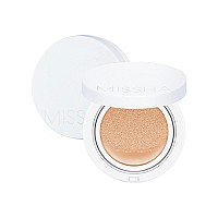 Missha Magic Cushion Moist Up No 21 Light Beige For Bright Skin Hydrating 3In1 Moisture Korean Cushion Foundation Longlast