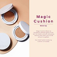 Missha Magic Cushion Moist Up No 21 Light Beige For Bright Skin Hydrating 3In1 Moisture Korean Cushion Foundation Longlast