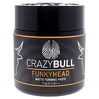 CrazyBull Matte Hair Paste - 3.38 oz Water-Based Styling Cream