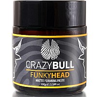 CrazyBull Matte Hair Paste - 3.38 oz Water-Based Styling Cream