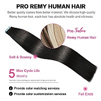 Suyya Tape In Hair Extensions Remy Human Hair 18 Inches 50Gpack 20Pcs Straight Seamless Skin Weft Tape Hair Extensions Natural