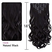 Black Hair Extension,Clip Hair Extensions 18