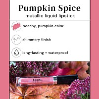 Aromi Metallic Liquid Lipstick Rosy Peach Lip Color With Shimmery Finish Vegan Crueltyfree Longlasting And Smudge Proof