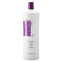 Fanola No Yellow Mask 338 oz - Anti Brass color Depositing Purple Mask - Hair Toner for Blonde, Silver, gray, and Highlighted Hair - Toning Mask to Remove Yellow Tones & Brassiness from Bleached Hair