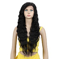 Joedir Lace Front Wigs 28 Long Curly Wavy Black Color Hight Temperature Synthetic Wigs For Black Women 130 Density Wigs 200G