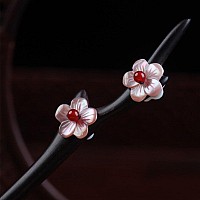 Wooden Hair Stick For Women Girl 708 Black Ebony Carved Hair Pins For Long Hair Handmand Hair Accessories For Buns Model C