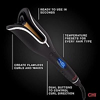 CHI Spin N Curl Curling Iron & Chi Silk Infusion Kit, Black (Packaging May Vary)