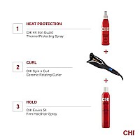 CHI Spin N Curl Curling Iron & Chi Silk Infusion Kit, Black (Packaging May Vary)