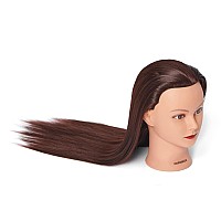 Mannequin Head 2628 Synthetic Fiber Training Head Braiding Head Hair Styling Manikin Cosmetology Doll Head Hairdresser Traini