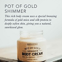 Beekman 1802 Whipped Body Cream, Pot of Gold Shimmer - 8 oz - Intensely Hydrating Bronzing Formula for Sun-Kissed Glow - Softens Skin with Goat Milk - Good for Sensitive Skin - Cruelty Free