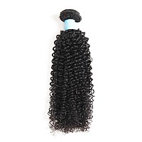 Bly 7A Mongolian Kinky Curly Human Hair Bundles 18 Inch Unprocessed Hair Weave Weft For Black Women Natural Color