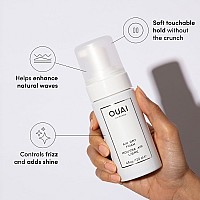 OUAI Air Dry Foam - Hair Mousse for Curly Hair & Beach Waves - Conditioning & Detangling With Kale and Carrot Extract - Paraben, Phthalate and Sulfate Free Curly Hair Products (4 Oz)