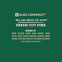 Duke Cannon Supply Co Great American Frontier Mens Big Brick Of Soap Fresh Cut Pine 10 Oz Superior Grade Soap Bar With Un