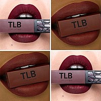 The Lip Bar Vegan Liquid Matte Lipstick High Pigment Color Longlasting With 812 Hours Of Wear Rebel Deep Burgundy